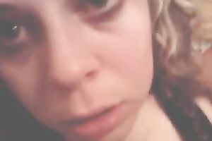 My shaggy golden-haired doxy loves me 'coz I have extremely large dong