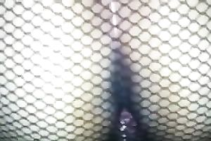 My amateur wife in fishnet hose lets me fuck her wet crack from behind