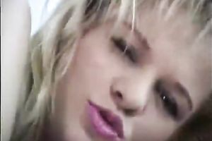 Lustful golden-haired floozy needs a wonderful fucker and this babe acquires it