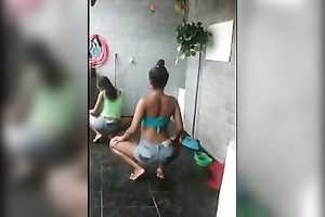 My lascivious ally of mine is teaching me how to twerk