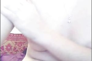 Shy dilettante girl on web camera flashes her breasts for a lengthy time