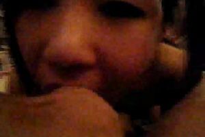 Sassy Asian neighbour hottie goes down on me slurping on my penis