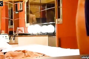 Horny and smutty whore with precious gazoo stripped in the room