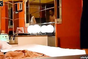 Horny and smutty whore with precious gazoo stripped in the room