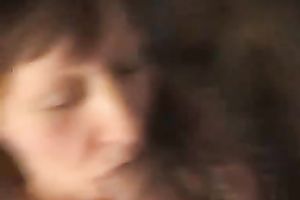 Mature cougar woman blowing my giant ramrod on POV movie scene