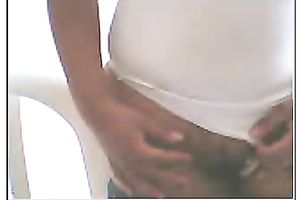 Colombian black skin cutie is so serious on the web camera