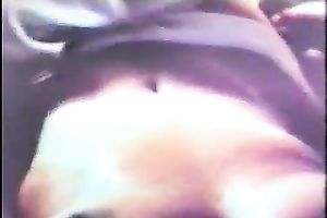 My white bitch rides me on top on the non-professional Indian sex clip