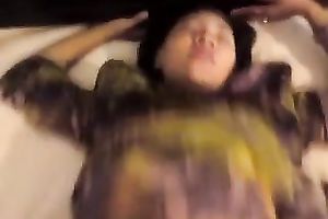 Fucking corpulent Asian mommy in a missionary position