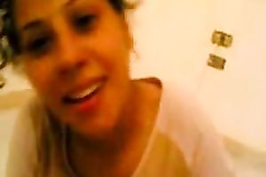 Incredibly hot Spanish beauty shows me off her goodies
