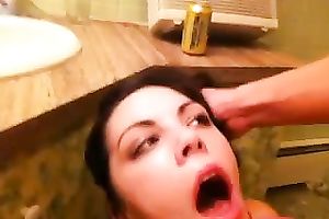 Deepthroating rock hard penis of my boyfriend on homemade movie