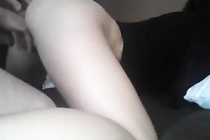Girlfriend of mate receives her twat finger drilled by him on bedroom
