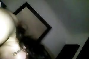 Lewd Latina large bottomed housewife sucked my buddy's sloppy big wang