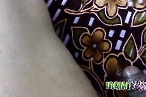 Hot and bosomy dilettante Desi slutwife with her spouse