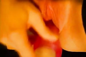 I engulf a marital-device and stuff my hairless gap with the sex toy