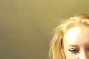 Cute blond legal age teenager sucks wang after quick anal sex on livecam