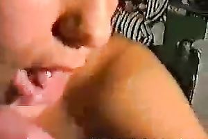 She likes playing with that foamy and creamy load of cum