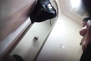 Hidden camera filming sexy curvy mother I'd like to fuck in changing room