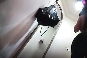 Hidden camera filming sexy curvy mother I'd like to fuck in changing room