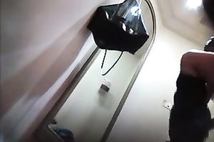 Hidden camera filming sexy curvy mother I'd like to fuck in changing room