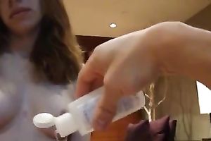 Petite girlfriend wanking my knob on POV dilettante video