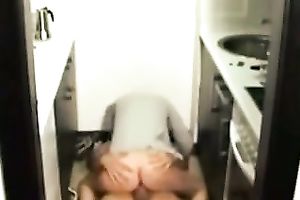 Fucking my roommate on a washing machine in laundry room