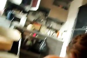 My nice-looking brunette GF sucks my hard dong like a real pro