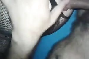 Torrid bootyful dirty slut wife in dark fishnet stuff was willing to be analfucked