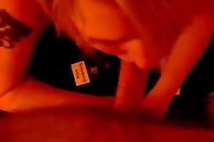 Married blond slag doesn't mind cheating on her hubby