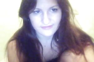 Amateur brunette cheating wife is feeling frisky and craves to play
