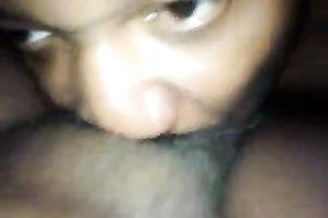 My shaved headed spouse eats my snatch on a pov cam