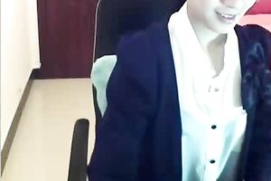 Secretary got likewise horny whilst chatting on camera