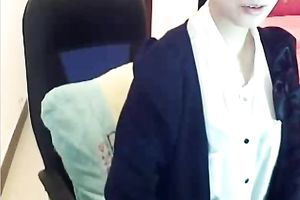 Secretary got likewise horny whilst chatting on camera