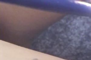 Tight dark haired floozy plays with hot wax and masturbates with candle