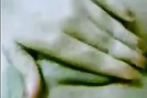 Ugly Arab chick with svelte natural body masturbating on web camera