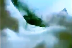 Ugly Arab chick with svelte natural body masturbating on web camera