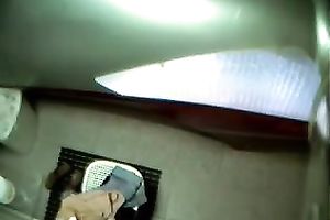 My girlfriend discovered that hidden web camera on the ceiling in the washroom