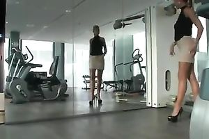 My tall and leggy girlfriend looks very tempting in her stockings