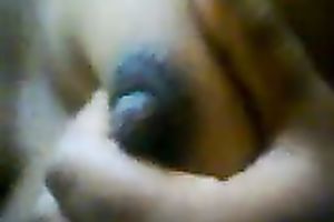 I like squeezing my merry teats in front of the camera