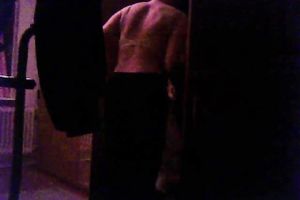 Girlfriend Anja clothes in the morning