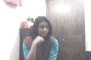 Busty Bengali lovely legal age teenager honey pulls out her pantoons afresh