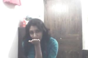 Busty Bengali lovely legal age teenager honey pulls out her pantoons afresh