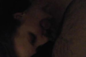 Friend's horny chubby cheating wife with large boobies was taped during her solo