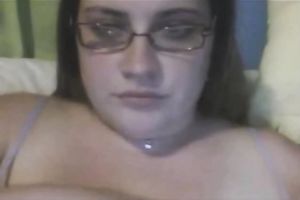 Hot and nerdy big beautiful woman milf livecam slut plays with her rack for me