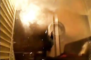 Dirty-minded voluptuous black skinned webcam nympho screwed herself with marital-device