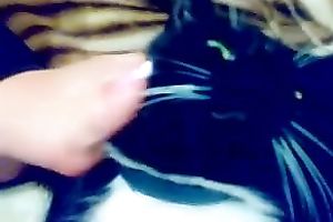 My horny GF teases me with her pedicured feet in homemade episode