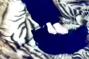 My horny GF teases me with her pedicured feet in homemade episode