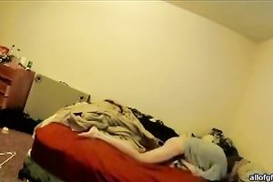 Hidden camera episode of my slender mother-in-law masturbating