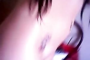 My seductive Latina beauty flashes her marvelous large boobies and nice rack