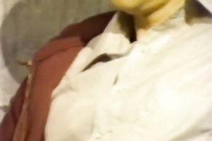 Two sexually excited harlots decided to give a valuable blowjob to kinky engineer