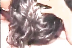 Dark skin perspired genuine sweetheart gives fleshly fellatio